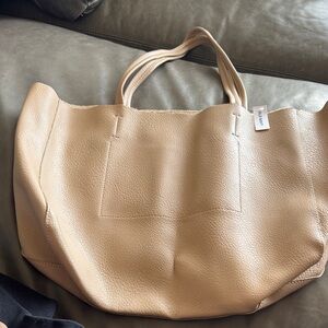 Old Navy Beige Tote Bag